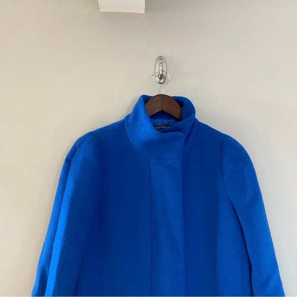 J. CREW MERCANTILE City Coat in Oxford Royal Size 2 - Picture 3 of 11